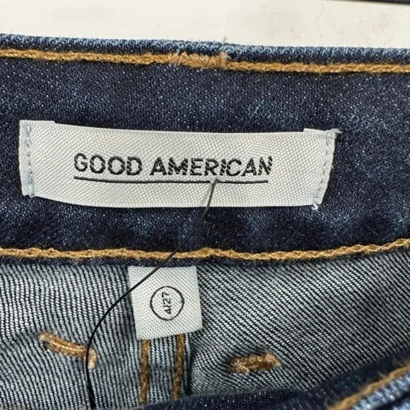 Good American High Rise Side Zip Jeans GASZ148 B1686 - Picture 4 of 5